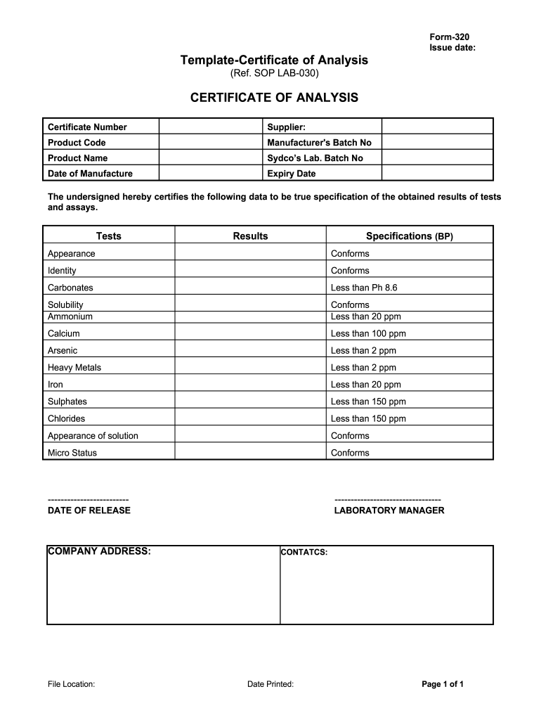 Certificates of Analysis – Peptides Ultra Lab